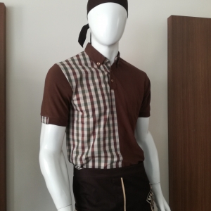 Yapraklı Special Model Pasta-Cafe Kumaş,Penye Modifiyeli T-şhirt  